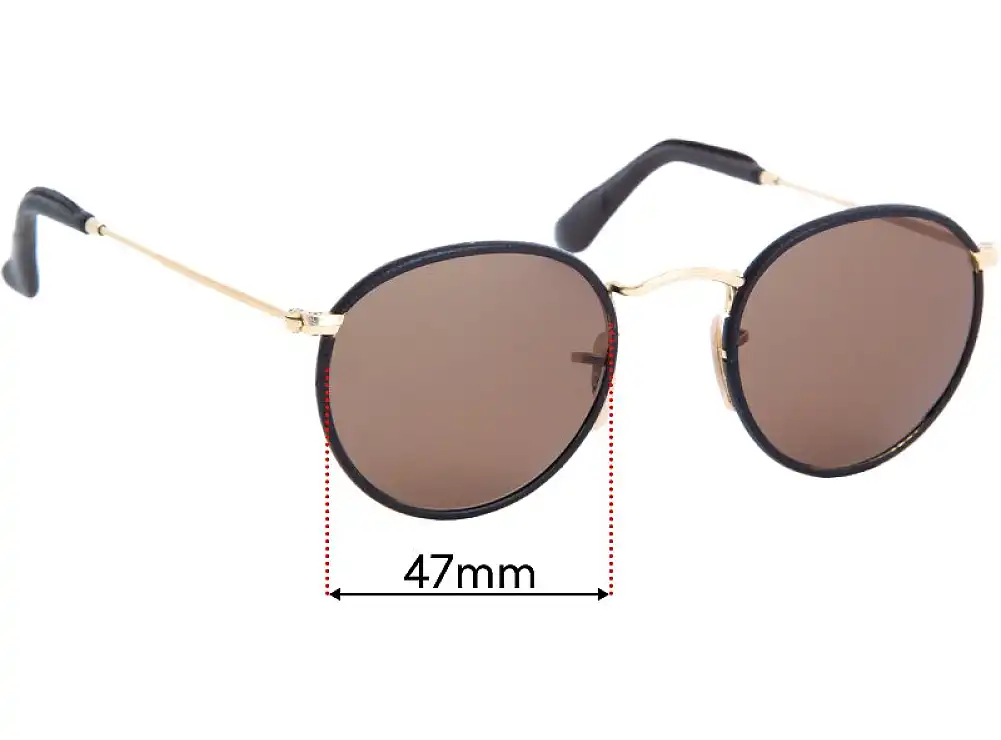 Ray-Ban RB3475-Q Round Craft 47mm Replacement Lenses